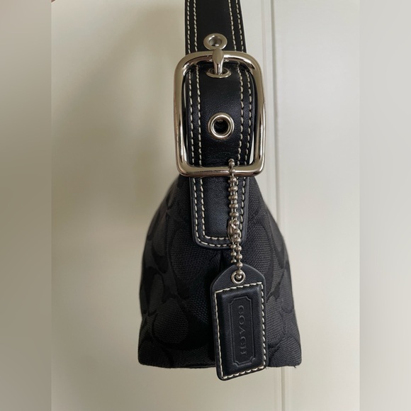 Coach Hamptons Signature East West Demi Baguette Bag Vintage 8K01 - Picture 5 of 14